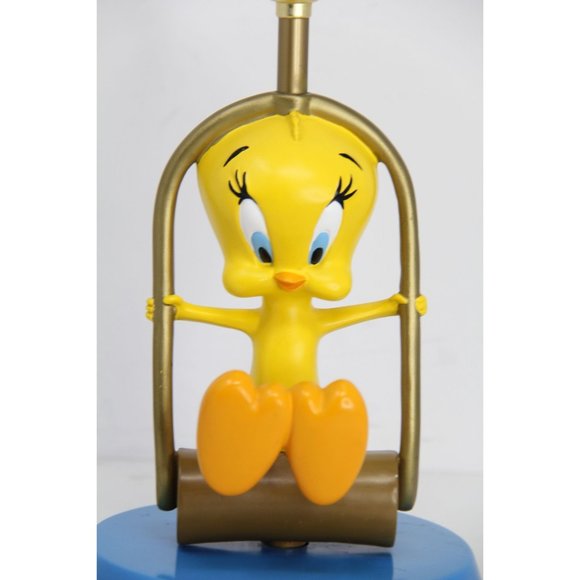 Vintage 1998 Rare Warner Brothers Studio Store Tweety Swing Lamp NO SHADE - Picture 8 of 12